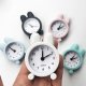 Creative Cute Mini Metal Small Alarm Electronic Clock Small Alarm Clock Table Clock Morning Alarm Clock Retro Portable Bell Desk